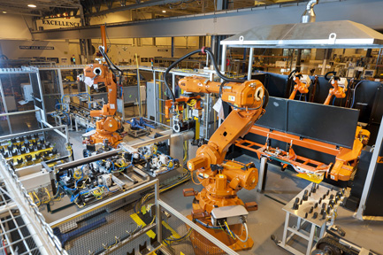 Flexible Tube Press and Weld System by ABB Robotics for Ford Sterling Axle Plant